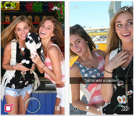 SnapChat for BlackBerry, iPad & iPhone