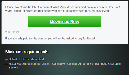 WhatsApp for Nokia (Symbian) & Java Phones Download