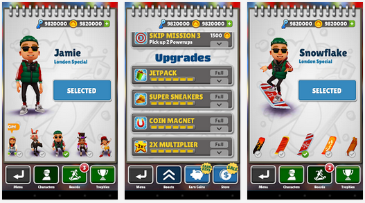 Subway Surfers London Hack & Cheats Download for Android, iPhone